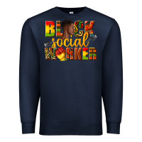 Navy black social worker Premium Sweatshirt - texasbilliewilder