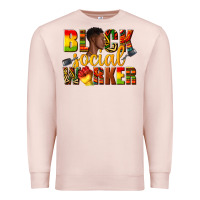 Pale Pink black social worker Premium Sweatshirt - texasbilliewilder