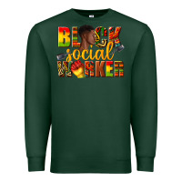 Sports Green black social worker Premium Sweatshirt - texasbilliewilder