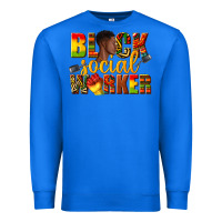 True Royal black social worker Premium Sweatshirt - texasbilliewilder
