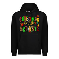 Black christmas spirit activate Premium Hoodie - AdoDesignShop