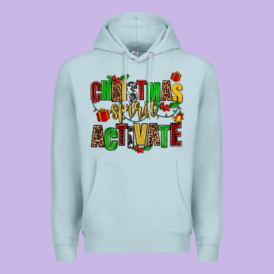 Christmas Spirit Activate Premium Hoodie Designed By Adodesignshop