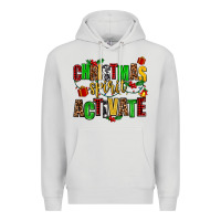 Dove Grey christmas spirit activate Premium Hoodie - AdoDesignShop