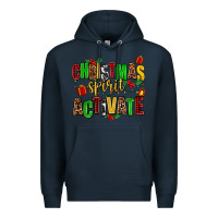 Navy christmas spirit activate Premium Hoodie - AdoDesignShop