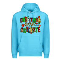 Ocean Blue christmas spirit activate Premium Hoodie - AdoDesignShop