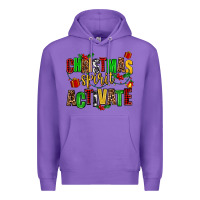 Purple christmas spirit activate Premium Hoodie - AdoDesignShop
