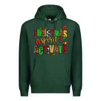 Sports Green christmas spirit activate Premium Hoodie - AdoDesignShop
