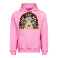 Fuchsia Pink charolais  rainbow Urban Hoodie - JahusDesignShop
