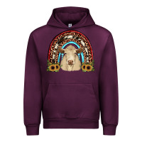 Mauve Wine charolais  rainbow Urban Hoodie - JahusDesignShop