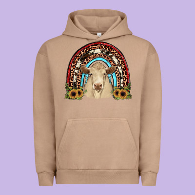 Charolais  Rainbow Urban Hoodie Designed By Jahusdesignshop