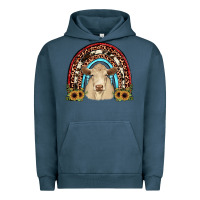 Pigment Midnight Navy charolais  rainbow Urban Hoodie - JahusDesignShop