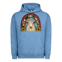Pigment Pebble Blue charolais  rainbow Urban Hoodie - JahusDesignShop