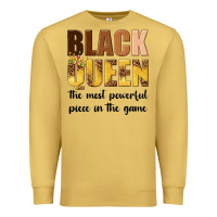 Antique Gold black queen the most powerful piece in the game Premium Sweatshirt - texasbilliewilder