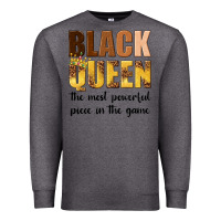 Charcoal Heather black queen the most powerful piece in the game Premium Sweatshirt - texasbilliewilder