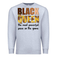 Heather Grey black queen the most powerful piece in the game Premium Sweatshirt - texasbilliewilder