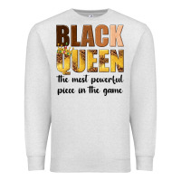 Oatmeal Heather black queen the most powerful piece in the game Premium Sweatshirt - texasbilliewilder