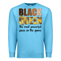 Ocean Blue black queen the most powerful piece in the game Premium Sweatshirt - texasbilliewilder