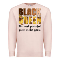 Pale Pink black queen the most powerful piece in the game Premium Sweatshirt - texasbilliewilder