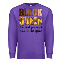 Purple black queen the most powerful piece in the game Premium Sweatshirt - texasbilliewilder