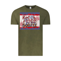 Vintage Olive red white boujee Vintage Tee - Artiststas