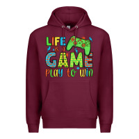 Burgundy life is a game play to win Premium Hoodie - JahusDesignShop
