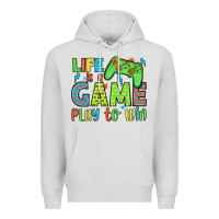 Dove Grey life is a game play to win Premium Hoodie - JahusDesignShop
