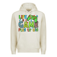 Oatmeal Heather life is a game play to win Premium Hoodie - JahusDesignShop