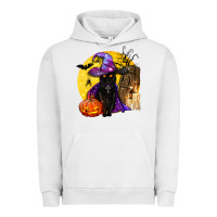 Pigment Lunar Rock black witch cat coffin and moon Urban Hoodie - BundleAndBundleShop