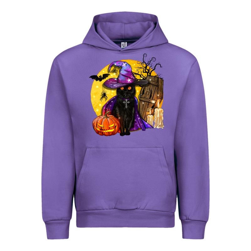 Black Witch Cat Coffin And Moon Urban Hoodie by BundleAndBundleShop | Teevron