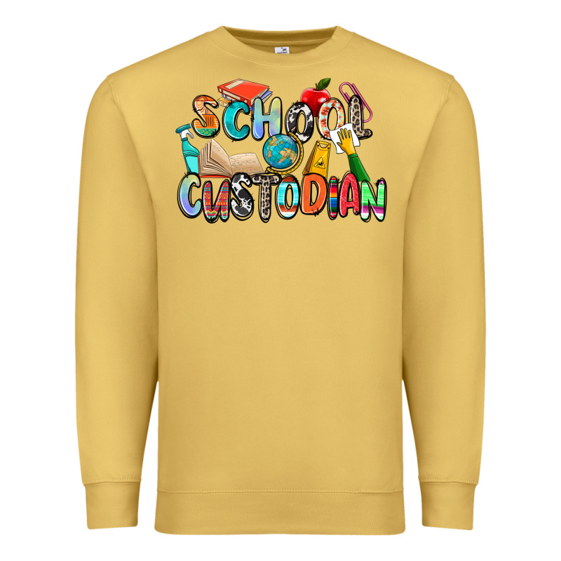 School Custodian Premium Sweatshirt by Zillion Design Studio | Teevron