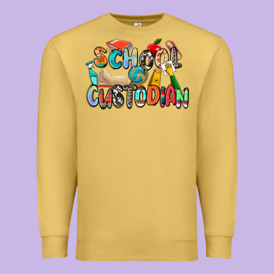 School Custodian Premium Sweatshirt Designed By Zillion Design Studio