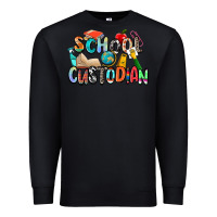 Black school custodian Premium Sweatshirt - Zillion Design Studio