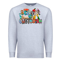 Heather Grey school custodian Premium Sweatshirt - Zillion Design Studio