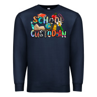 Navy school custodian Premium Sweatshirt - Zillion Design Studio