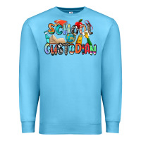 Ocean Blue school custodian Premium Sweatshirt - Zillion Design Studio