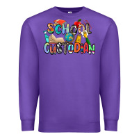 Purple school custodian Premium Sweatshirt - Zillion Design Studio