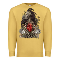 Antique Gold floral skeleton Premium Sweatshirt - RanaPortraitStore