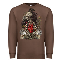 Chestnut floral skeleton Premium Sweatshirt - RanaPortraitStore