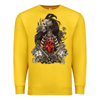 Lemon floral skeleton Premium Sweatshirt - RanaPortraitStore