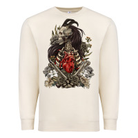 Sandshell floral skeleton Premium Sweatshirt - RanaPortraitStore