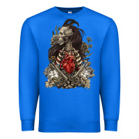 True Royal floral skeleton Premium Sweatshirt - RanaPortraitStore