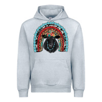 Heather Grey black angus  rainbow Urban Hoodie - JahusDesignShop
