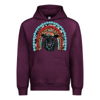 Mauve Wine black angus  rainbow Urban Hoodie - JahusDesignShop