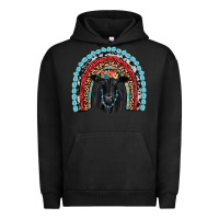 Pigment Black black angus  rainbow Urban Hoodie - JahusDesignShop