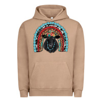 Pigment Burro black angus  rainbow Urban Hoodie - JahusDesignShop