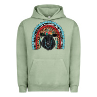 Pigment Oil Green black angus  rainbow Urban Hoodie - JahusDesignShop