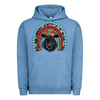 Pigment Pebble Blue black angus  rainbow Urban Hoodie - JahusDesignShop