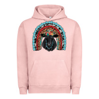 Pigment Salmon black angus  rainbow Urban Hoodie - JahusDesignShop