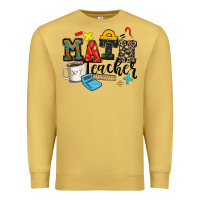Antique Gold math teacher Premium Sweatshirt - Zillion Design Studio