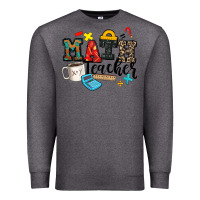 Charcoal Heather math teacher Premium Sweatshirt - Zillion Design Studio